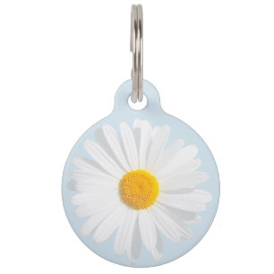 Médaillon Pour Animaux marguerite blanche