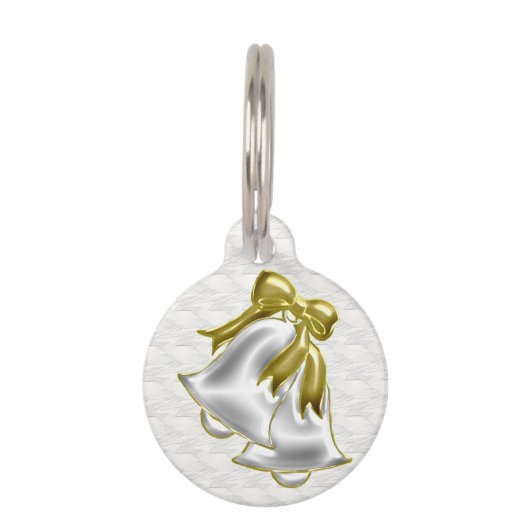 Médaillon Pour Animaux Mariage blanc (Devant)