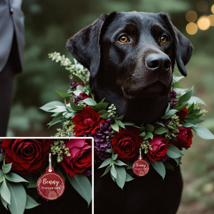Médaillon Pour Animaux Mariage d'automne de renard joueur