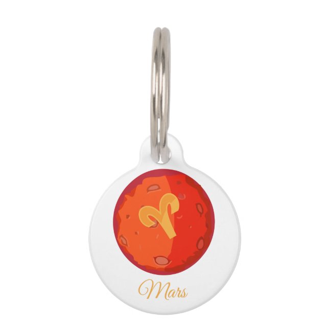 Médaillon Pour Animaux Mars (Devant)
