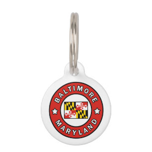 Médaillon Pour Animaux Maryland de Baltimore