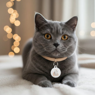 Médaillon Pour Animaux Médaille personnalisée pour animal de compagnie “J