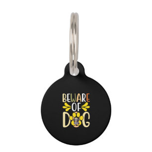 Médaillon Pour Animaux Méfiez-vous du chien