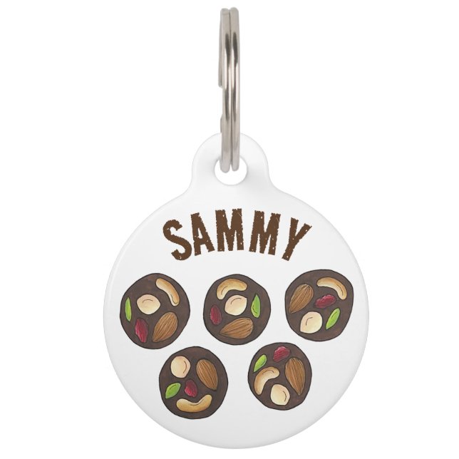 Médaillon Pour Animaux Mendiants Chocolats français Chocolatier Chocoholi (Devant)