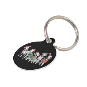 Médaillon Pour Animaux Mère de dalmatien Noël amoureux de chien de Noël