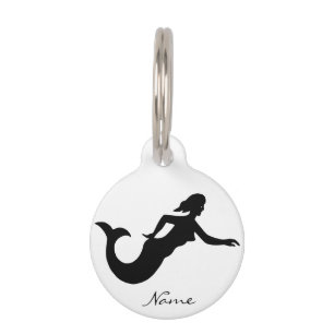 Médaillon Pour Animaux Mermaid Silhouette Thunder_Cove