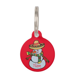 Médaillon Pour Animaux Mexique Sombrero Père Noël Thunder_Cove