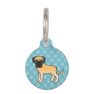 Médaillon Pour Animaux Mignon Faon Mastiff Anglais Ancien Et Info Personn