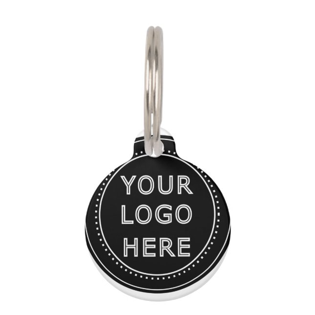 Médaillon Pour Animaux Moderne, minimaliste, élégant et personnalisable (Devant)