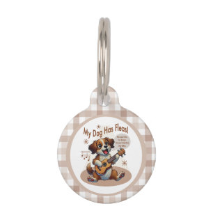 Médaillon Pour Animaux Mon Chien A Fleas Ukulele Tuning Chanson