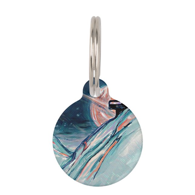 Médaillon Pour Animaux Mon futur chez soi dans l'espace (Devant)