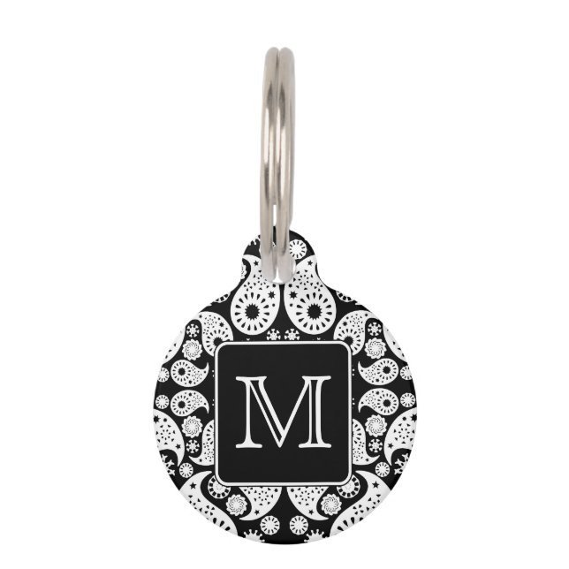 Médaillon Pour Animaux Monogramme fait sur commande sur le modèle (Devant)