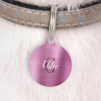 Monogramme Métal Brossé Rose Luxe