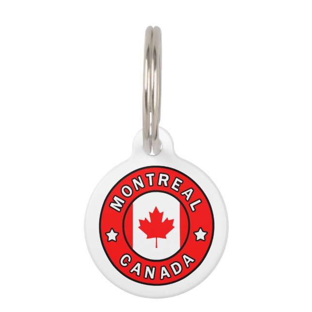 Médaillon Pour Animaux Montréal Canada (Devant)