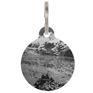 Médaillon Pour Animaux Monument national vintage de la baie des glaciers