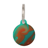Médaillon Pour Animaux motif abstrait. (Dos)
