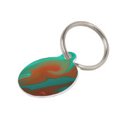 Médaillon Pour Animaux motif abstrait. (Côté )