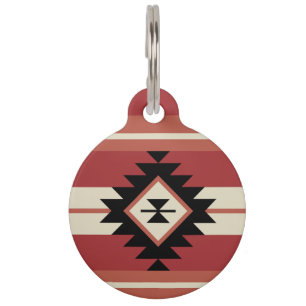 Médaillon Pour Animaux Motif Aztec