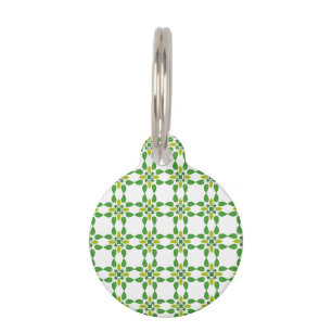 Médaillon Pour Animaux Motif de feuille, motif de feuilles, feuilles vert