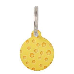 Médaillon Pour Animaux Motif de texture de Cheezy de fromage suisse