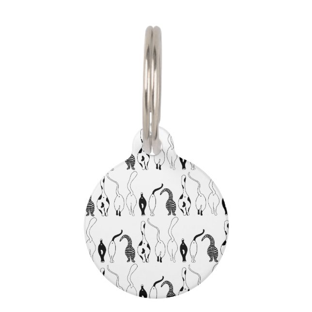 Médaillon Pour Animaux Motif des boutons de chat (Devant)
