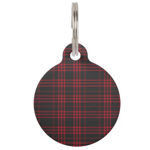 Médaillon Pour Animaux Motif en tissu de tatan Black Watch