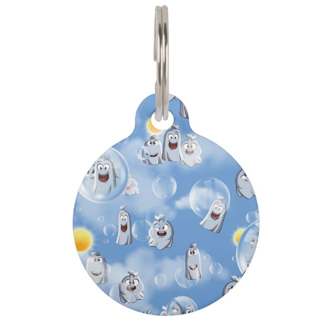 Médaillon Pour Animaux Motif fantôme (Devant)