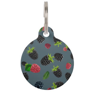 Médaillon Pour Animaux Motif framboise
