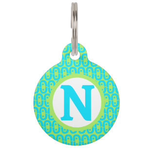 Médaillon Pour Animaux motif moderne et coloré