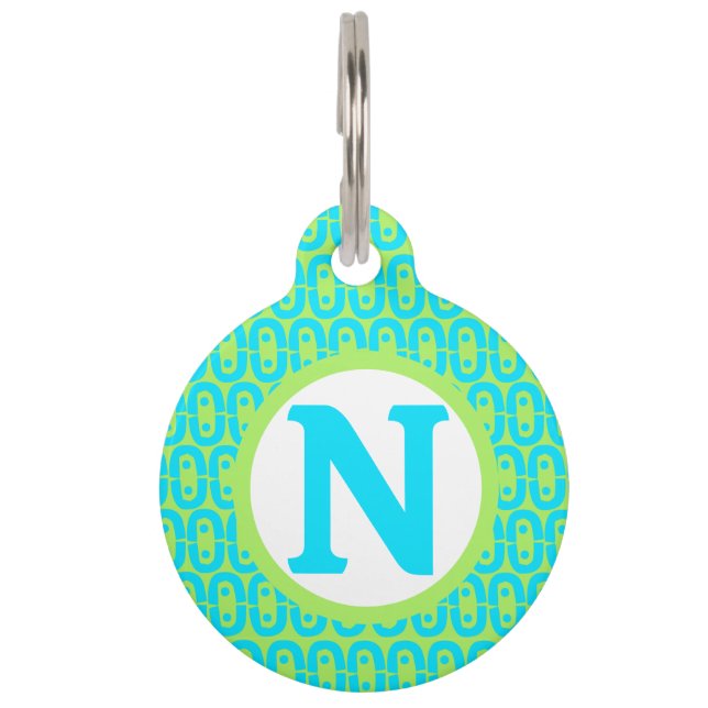 Médaillon Pour Animaux motif moderne et coloré (Devant)