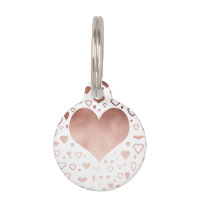 motif rose de coeurs d'or de faux moderne élégant