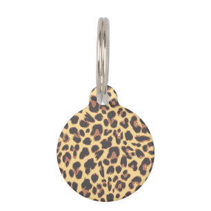 Médaillon Pour Animaux Motifs de peau d'animal d'empreinte de léopard