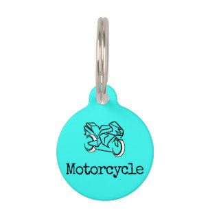 Médaillon Pour Animaux Motorcycle