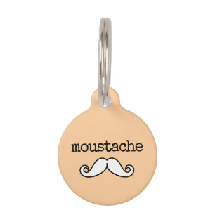 Médaillon Pour Animaux Moustache Amusant