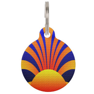 Médaillon Pour Animaux Mur du coucher du soleil
