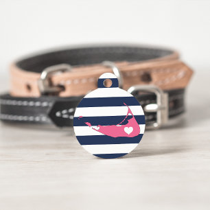 Médaillon Pour Animaux Nantucket Heart