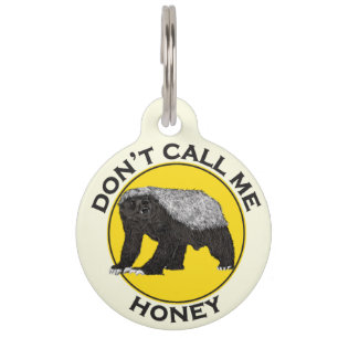 Médaillon Pour Animaux Ne m'appelez pas blaireau démon Animal badass Art