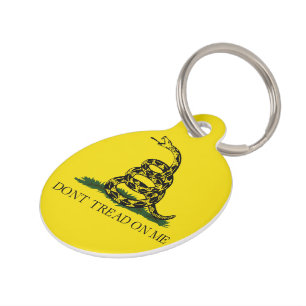 Médaillon Pour Animaux Ne pas taper sur le drapeau de Me Gadsden