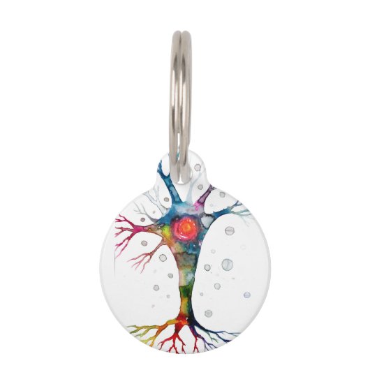 Médaillon Pour Animaux neurone pyramidal dans le néocortex (Devant)