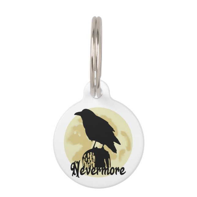 Médaillon Pour Animaux Nevermore Raven (Devant)
