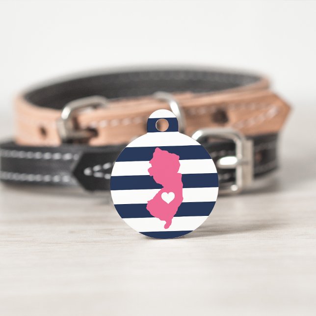 Médaillon Pour Animaux New Jersey Heart (Créateur téléchargé)