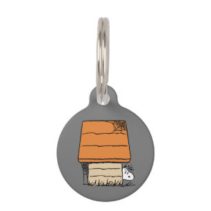 Médaillon Pour Animaux Niche de chien Toile d'araignée d'Halloween Snoopy