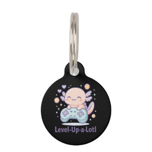 Médaillon Pour Animaux Niveau-supérieur-une-Lotl Mignon Axolotl de joueur