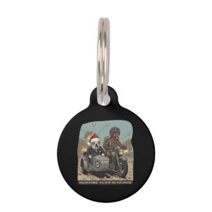 Médaillon Pour Animaux Noël sur le thème britannique drôle