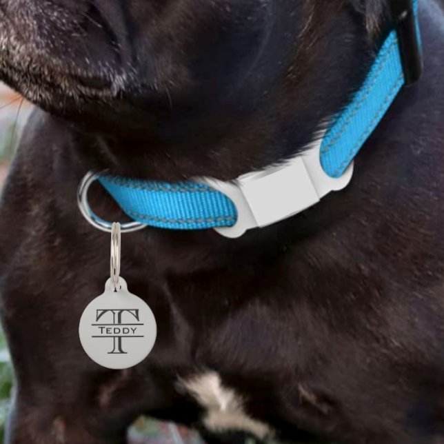 Médaillon Pour Animaux Nom de la Personnaliser de la balise Nom de la ban (Créateur téléchargé)