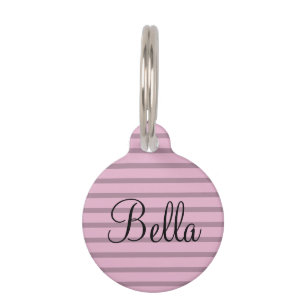 Médaillon Pour Animaux Nom de l'animal de compagnie personnalisé Rose ros