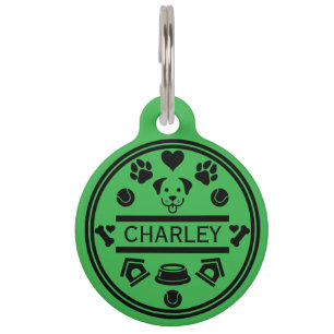 Médaillon Pour Animaux Nom du chien drôle