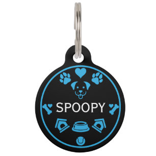 Médaillon Pour Animaux Nom du chien drôle