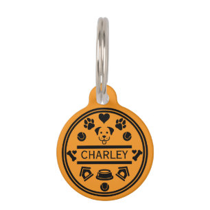 Médaillon Pour Animaux Nom du chien drôle