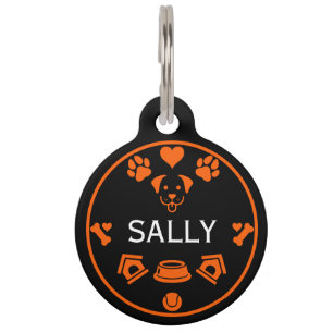 Médaillon Pour Animaux Nom du chien drôle